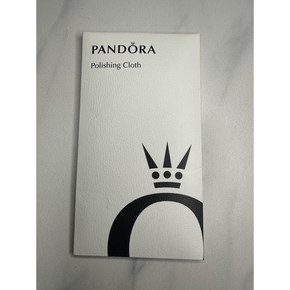Pandora Polishing Cloth Dual Sided Jewelry Cleaner Pink White New in Sleeve